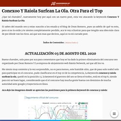 Conexoo Y Raiola Surfean La Ola. Qué Está Pasando Hoy