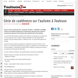 Série de conférence sur l'autisme à Toulouse