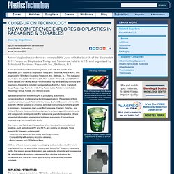 New Conference Explores Bioplastics in Packaging & Durables