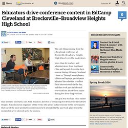 Educators drive conference content in EdCamp Cleveland at Brecksville-Broadview Heights High School
