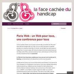 Paris Web : un Web pour tous, une conférence pour tous