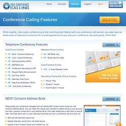 Free Conference Call - Features and Conferencing Services