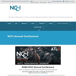 2020 Annual Virtual Conference - Network for Change and Continuous Innovation