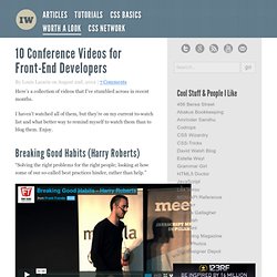 10 Conference Videos for Front-End Developers