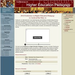 Conference on Higher Education Pedagogy (CHEP)