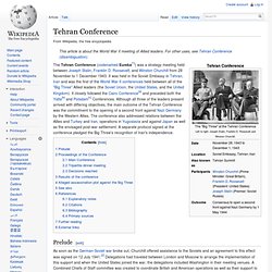 Tehran Conference