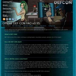Hacking Conference - Frequently Asked Questions About DEFCON.
