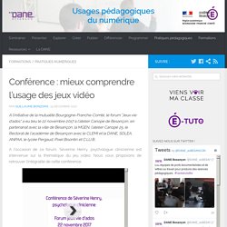 Conférence : mieux comprendre l'usage des jeux vidéo