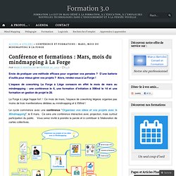 Conférence et formations : Mars, mois du mindmapping à La Forge