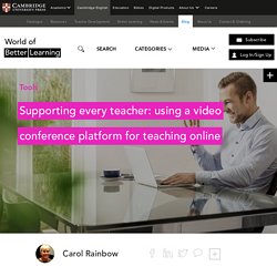 Video Conference Platform For Teaching Online