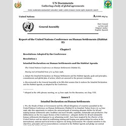 A/CONF.165/14 - Report of the United Nations Conference on Human Settlements (Habitat II)