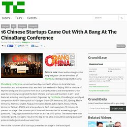 16 Chinese Startups Came Out With A Bang At The ChinaBang Conference