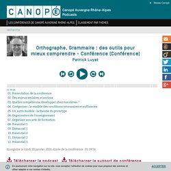 Les conférences de Canopé Auvergne Rhône-Alpes