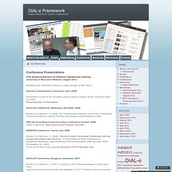 Conferences « DiAL-e Framework