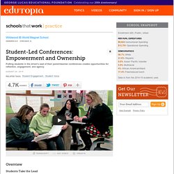 Student-Led Conferences: Empowerment and Ownership