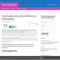 Un prompteur pour vos conférences ou présentations