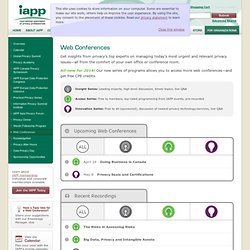 Web Conferences-Privacy Conference