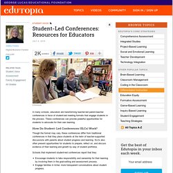 Student-Led Conferences: Resources for Educators