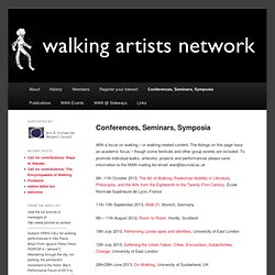 Conferences, Seminars, Symposia