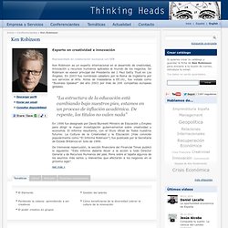 Conferencias de Ken Robinson. Artículos, biografía y libros de de Ken Robinson en Thinking Heads