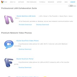 Instant Lan Video Phones and IM Video Chatting Apps, Network Conferencing Made Easy - SSuite Office Software: The best lan video conferencing software without an internet connection. Internal communications.