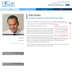 Iván Cortes, Conferencista, Conferencias