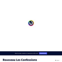 Rousseau Les Confessions