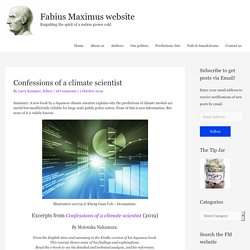 Confessions of a climate scientist