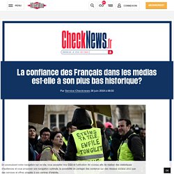 La confiance des Français dans les médias est-elle à son plus bas historique?
