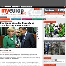 Confiance zéro des Européens dans leurs gouvernements
