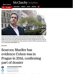 Mueller has evidence that Trump confidant went to Prague, despite denials