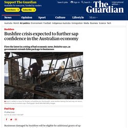 Bushfire crisis expected to further sap confidence in the Australian economy