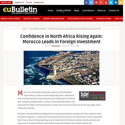 Confidence in North Africa Rising Again: Morocco Leads in Foreign Investment