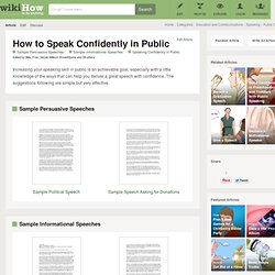 How to Speak Confidently in Public: 13 steps