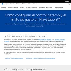 PS4: cómo configurar el control paterno y el límite de gasto