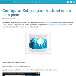 Videotutorial Instalar Android 4 en Eclipse