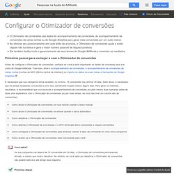 Configurar o Otimizador de conversões - Ajuda do Google AdWords