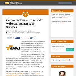Cómo configurar un servidor web con Amazon Web Services