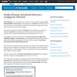Guida uTorrent: download uTorrent e configurare uTorrent