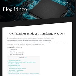 Configuration de Bind9 sur VPS d'OVH