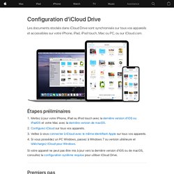 Configuration d’iCloud Drive