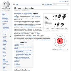 Electron configuration