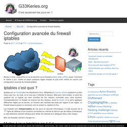 Configuration avancée du firewall iptables - G33Keries.org