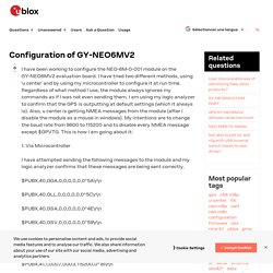 Configuration of GY-NEO6MV2 - u-blox forum