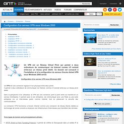 Image Article n° 56 - Configuration du serveur d?accès distant VPN - 01 - configuration VPN