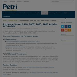 Microsoft Exchange Server Setup, Configuration, & Troubleshooting