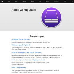  Configurator – Assistance Apple officielle