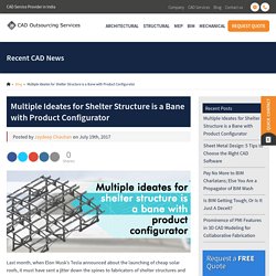 Multiple Ideates for Shelter Structure is a Bane with Product Configurator