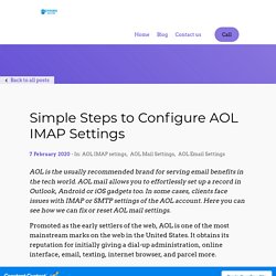 Simple Steps to Configure AOL IMAP Settings