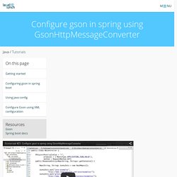 Configure gson in spring using GsonHttpMessageConverter